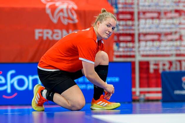 Handball, Frauen: Training - Deutschland Lisa Antl (Deutschland Dortmund) Nancy Palais des Sports Jean Weille Frankreich