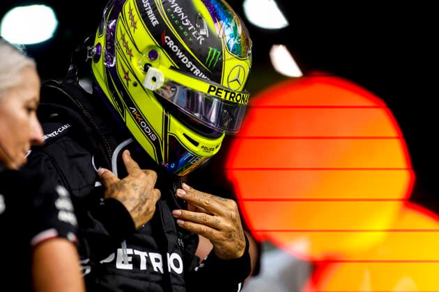 44 Lewis Hamilton (GBR, Mercedes-AMG Petronas F1 Team), F1 Grand Prix of Singapore at Marina Bay Street Circuit on October 2, 2022 in Singapore, Singapore. (Photo by HOCH ZWEI) Singapore Singapore