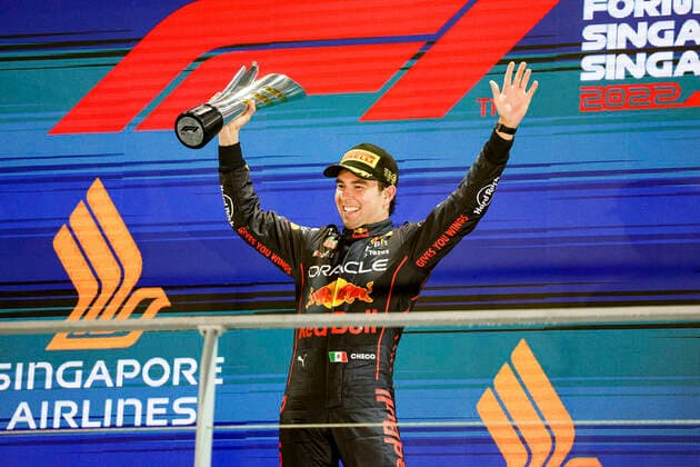 11 Sergio Perez (MEX, Oracle Red Bull Racing), F1 Grand Prix of Singapore at Marina Bay Street Circuit on October 2, 2022 in Singapore, Singapore. (Photo by HOCH ZWEI) Singapore Singapore