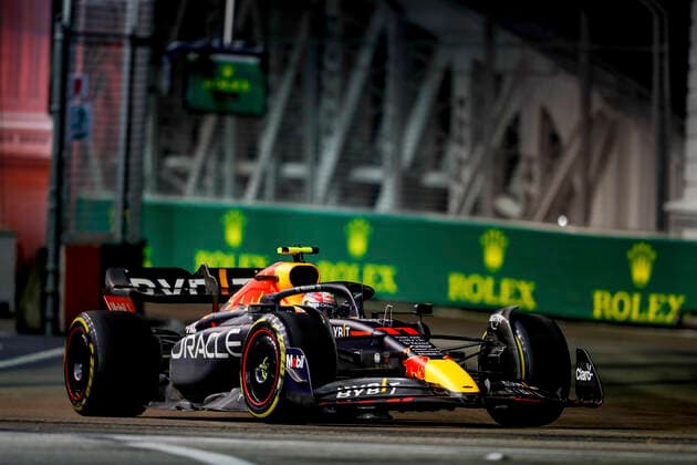 11 Sergio Perez (MEX, Oracle Red Bull Racing), F1 Grand Prix of Singapore at Marina Bay Street Circuit on October 2, 2022 in Singapore, Singapore. (Photo by HOCH ZWEI) Singapore Singapore
