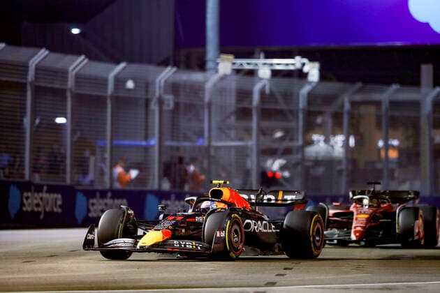 11 Sergio Perez (MEX, Oracle Red Bull Racing), F1 Grand Prix of Singapore at Marina Bay Street Circuit on October 2, 2022 in Singapore, Singapore. (Photo by HOCH ZWEI) Singapore Singapore