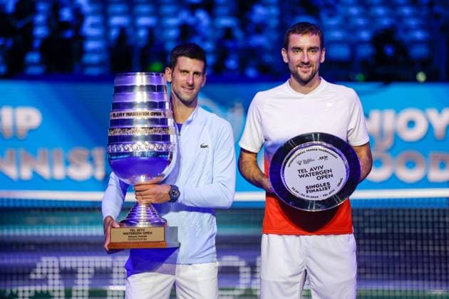 Bilder des Jahres, Sport 10 Oktober Sport Themen der Woche KW39 Sport Bilder des Tages Novak Djokovic claimed his third title of 2022 and the 89th of his career with an impressive straight-sets victory over Marin Cilic in the Tel Aviv final on Sunday. 