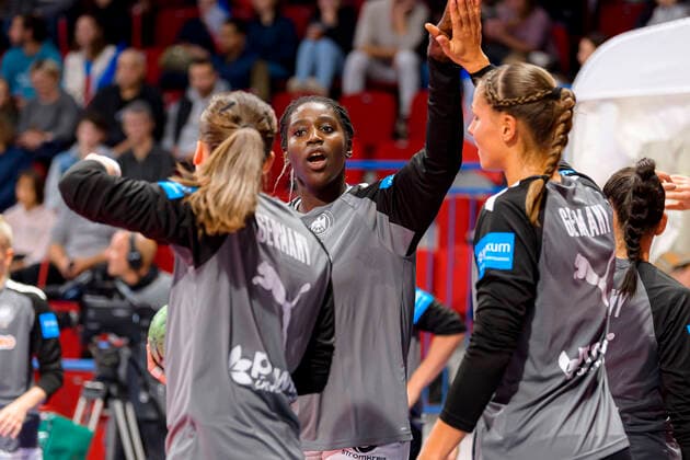 Handball, Frauen: Länderspiel Frankreich - Deutschland Laetitia Quist (Deutschland Blomberg) Nancy Palais des Sports Jean Weille Frankreich