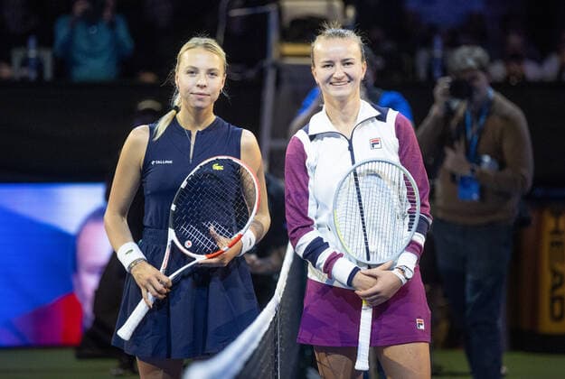 02.10.2022, Tallinn. WTA, Tennis Damen 250 Tallinn Open tennis tournament. Anett Kontaveit vs Barbora Krejcikova. Krejcikova won 6:2, 6:3. Photo Tairo Lutter, Postimees Tallinn Harjumaa Estonia 1TL02OCT22A412  Copyright: xTairoxLutterx Anett Kontaveit, Barbora Krejcikova