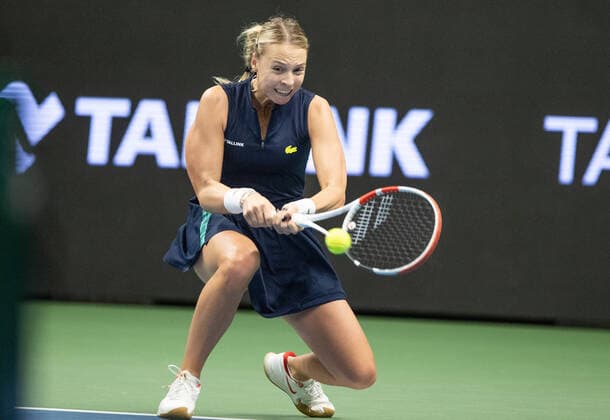 02.10.2022, Tallinn. WTA, Tennis Damen 250 Tallinn Open tennis tournament. Anett Kontaveit vs Barbora Krejcikova. Krejcikova won 6:2, 6:3. Photo Tairo Lutter, Postimees Tallinn Harjumaa Estonia 1TL02OCT22B10  Copyright: xTairoxLutterx Anett Kontaveit