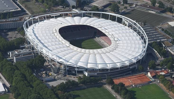 Luft Luftbild Stuttgart Landeshauptstadt Baden Württemberg Mercedes Benz Arena Luft Luftbild Stuttgart Landeshauptstadt Baden Württemberg Mercedes Benz Arena Copyright: xEibner-Pressefoto Kuhnlex EP_wke