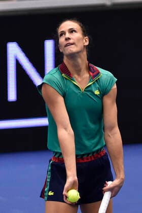 Bernarda Pera of USA in action during the women s tennis tournament WTA, Tennis Damen Agel Open 2022 match against Czech Petra Kvitova in Ostrava, Czech Republic, October 3, 2022. (CTKxPhoto JaroslavxOzana) CTKPhotoP2022100307866  JAO 24