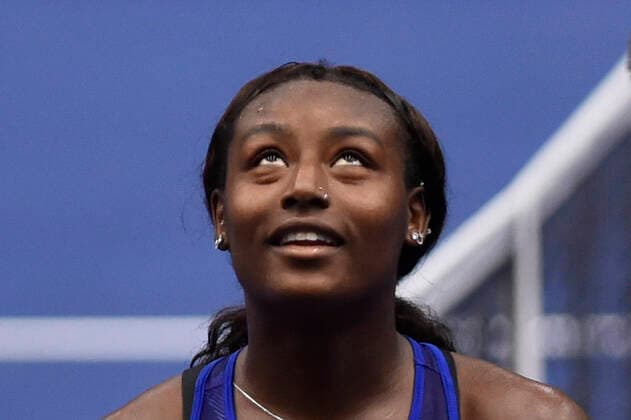 Alycia Parks of USA reacts during the WTA, Tennis Damen Agel Open 2022 women s tennis tournament match against Karolina Pliskova of Czech Republic in Ostrava, Czech Republic, October 4, 2022. (CTKxPhoto JaroslavxOzana) CTKPhotoP2022100408612  JAO 23
