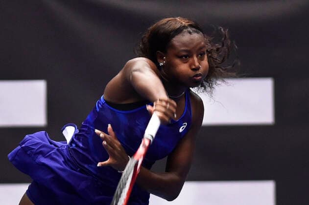 Alycia Parks of USA in action during the WTA, Tennis Damen Agel Open 2022 women s tennis tournament match against Karolina Pliskova of Czech Republic in Ostrava, Czech Republic, October 4, 2022. (CTKxPhoto JaroslavxOzana) CTKPhotoP2022100408879  JAO 33
