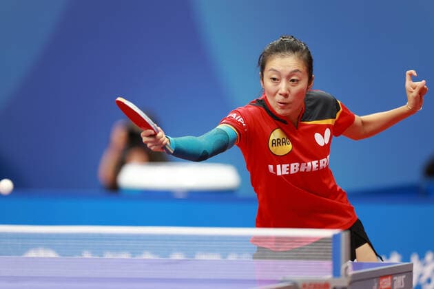 Sport Themen der Woche KW40 Sport Bilder des Tages (221005) -- CHENGDU, Oct. 5, 2022 -- Han Ying of Germany hits a return during the women s teams round of 16 match against Melanie Diaz of Puerto Rico at the 2022 ITTF World Team Table tennis, Tischtennis Championships Finals in Chengdu, southwest China s Sichuan Province, Oct. 5, 2022. ) (SP)CHINA-CHENGDU-TABLE TENNIS-ITTF WORLD TEAM CHAMPIONSHIPS FINALS-WOMEN S TEAM-ROUND OF 16 (CN) LiuxXu 
