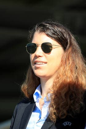 SOCCER - UEFA EL, Sturm vs Lazio, preview GRAZ,AUSTRIA,05.OCT.22 - SOCCER - UEFA Europa League, SK Sturm Graz vs SS Lazio Roma, preview, training Sturm. Image shows Jennifer Burri (UEFA).  GEPAxpictures xMarioxBuehner