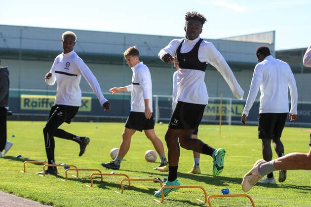 SOCCER - UEFA EL, Sturm vs Lazio, preview GRAZ,AUSTRIA,05.OCT.22 - SOCCER - UEFA Europa League, SK Sturm Graz vs SS Lazio Roma, preview, training Sturm. Image shows Mohammed Gadafi Fuseini (Sturm).  GEPAxpictures xMarioxBuehner