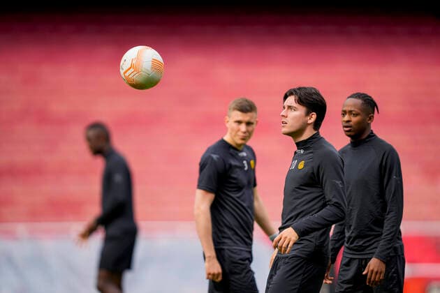 UEFA Europa League 2022 2023 Bodo Glimt training London, England 20221005 Bodo Glimts Hugo Vetlesen during training on the day of the Europa League group stage match between Arsenal and Bodo Glimt at the Emirates Stadium Photo Beate Oma Dahle NTB London England  Copyright: xBeatexOmaxDahlex xNTBx EDITORIAL USE ONLY. RESTRICTED USE FOR BETTING COMPANIES