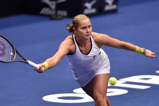 Shelby Rogers (USA) in action during the WTA, Tennis Damen Agel Open 2022 women s tennis tournament match against Barbora Krejcikova (Czech), on October 5, 2022, in Ostrava, Czech Republic. (CTKxPhoto JaroslavxOzana) CTKPhotoP2022100505245  JAO 10