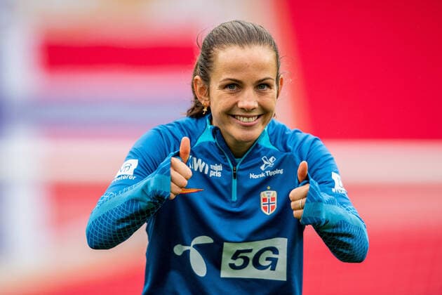 221005 Tuva Hansen of the Norwegian women s national football team during a training session on October 5, 2022 in Oslo. Photo: Vegard Grott BILDBYRAN kod VG VG0365 bbeng fotboll football soccer fotball träningslandskamp International Friendly, Länderspiel, Nationalmannschaft privatlandskamp träning practice training trening norge norway women dam Copyright: VEGARDxGRoTT BB221005VG006