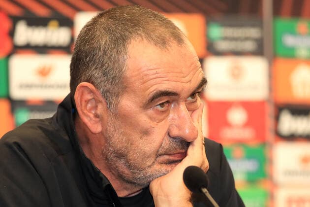 SOCCER - UEFA EL, Sturm vs Lazio, preview GRAZ,AUSTRIA,05.OCT.22 - SOCCER - UEFA Europa League, SK Sturm Graz vs SS Lazio Roma, preview, press conference, PK, Pressekonferenz Lazio. Image shows head coach Maurizio Sarri (Lazio).  GEPAxpictures xMarioxBuehner