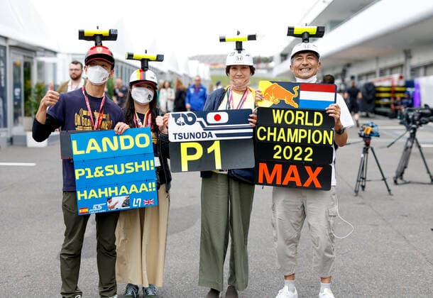 Fans, F1 Grand Prix of Japan at Suzuka International Racing Course on October 6, 2022 in Suzuka, Japan. (Photo by HOCH ZWEI) Suzuka Japan