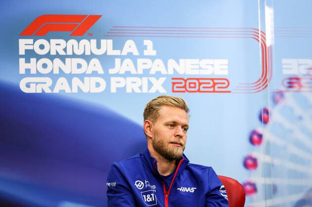 MAGNUSSEN Kevin (den), Haas F1 Team VF-22 Ferrari, portrait press conference, PK, Pressekonferenz during the Formula 1 Honda Japanese Grand Prix 2022, 18th round of the 2022 FIA Formula One World Championship, WM, Weltmeisterschaft from October 7 to 9, 2022 on the Suzuka International Racing Course, in Suzuka, Mie Prefecture, Japan - F1 - JAPANESE GRAND PRIX 2022 DPPI Panoramic Press Con Japan 1 016