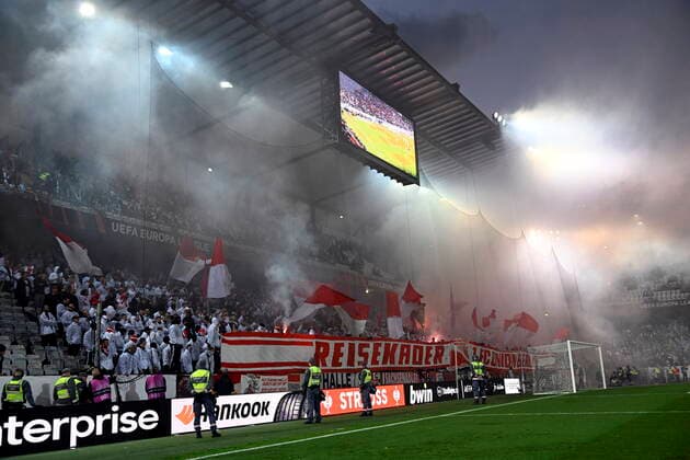 MALMÖ 20221006 Union Berlins klack inför torsdagskvällens fotbollsmatch i Europa League, grupp D, mellan Malmö FF och FC Union Berlin pa Eleda stadion (Nya Malmö Stadion). Malmö Sverige FOTBOLL x50090x