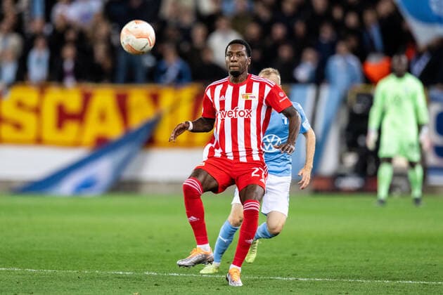 221006 Sheraldo Becker of Union Berlin during the UEFA Europa League match between Malmö FF and Union Berlin on October 6, 2022 in Malmö. Photo: Petter Arvidson BILDBYRAN kod PA PA0409 fotboll football soccer fotball uefa europa league malmö ff union berlin bbeng Copyright: PETTERxARVIDSON BB221006PA062