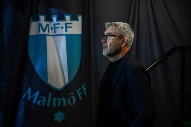 221006 Urs Fischer,head coach of Union Berlin during the UEFA Europa League match between Malmö FF and Union Berlin on October 6, 2022 in Malmö. Photo: Petter Arvidson BILDBYRAN kod PA PA0409 fotboll football soccer fotball uefa europa league malmö ff union berlin bbeng Copyright: PETTERxARVIDSON BB221006PA083
