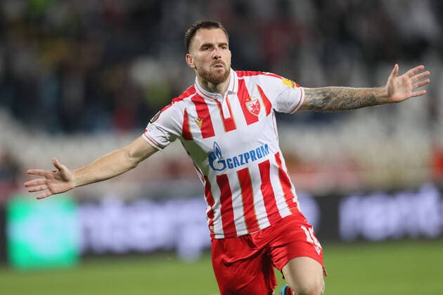 CRVENA ZVEZDA vs FERENCVAROS ALEKSANDAR KATAI football Crvena zvezda vs Ferencvaros UEFA Europa league Rajko Mitic stadium, Belgrad 06.10.2022. Foto: FOOTBALL, UEFA EUROPA LEAGUE, CRVENA ZVEZDA, RED STAR, FERENCVAROS Belgrade Rajko Mitic stadium Serbia Copyright: xMarkoxMetlas xMNxPressx