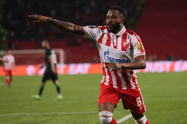 CRVENA ZVEZDA vs FERENCVAROS GUELOR KANGA football Crvena zvezda vs Ferencvaros UEFA Europa league Rajko Mitic stadium, Belgrad 06.10.2022. Foto: FOOTBALL, UEFA EUROPA LEAGUE, CRVENA ZVEZDA, RED STAR, FERENCVAROS Belgrade Rajko Mitic stadium Serbia Copyright: xMarkoxMetlas xMNxPressx