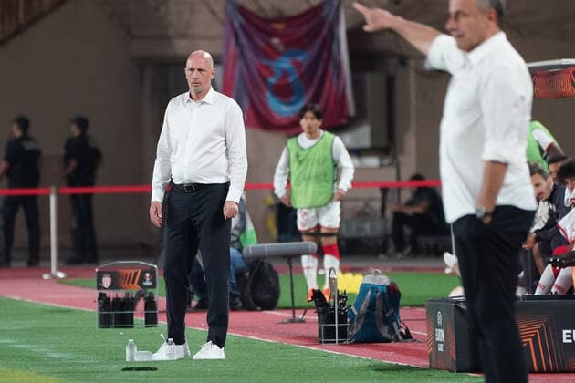 Philippe Clement (entraineur de l AS Monaco) FOOTBALL : AS Monaco vs Trabzonspor - Ligue Europa - Phase de groupe - Monaco - 06 10 2022 NorbertScanella Panoramic 