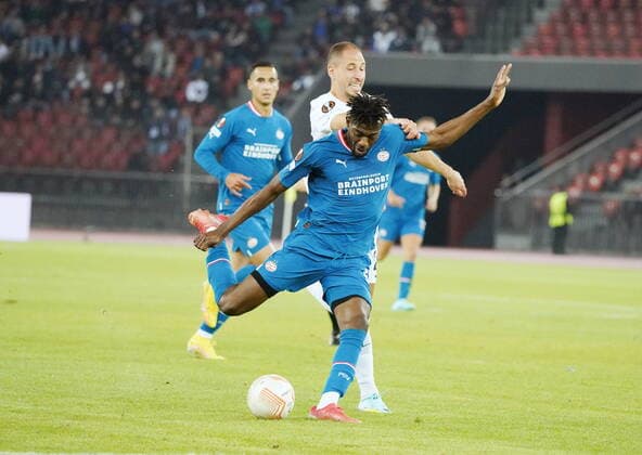 Foto Manuel Geisser 06.10.2022 Stadion Letzigrund Fussball Saison 2022 2023 Europa League Gruppenphase FC Zuerich - PSV Eindhoven. Bild : Ibrahim Sangare (PSV Eindhoven) Aktion