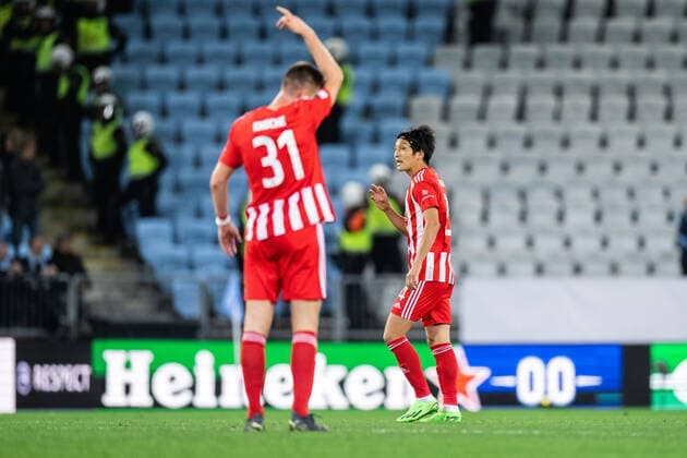221006 Genki Haraguchi of Union Berlin during the UEFA Europa League match between Malmö FF and Union Berlin on October 6, 2022 in Malmö. Photo: Petter Arvidson BILDBYRAN kod PA PA0409 fotboll football soccer fotball uefa europa league malmö ff union berlin bbeng Copyright: PETTERxARVIDSON BB221006PA154