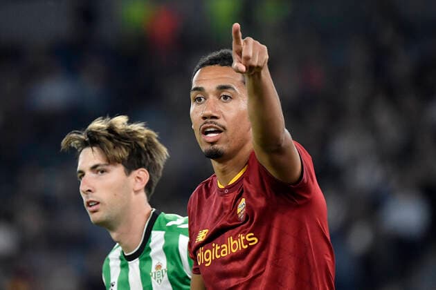Chris Smalling of AS Roma during the Europa League Group C football match between AS Roma and Real Betis Balompie at Olimpico stadium in Roma (Italy), October 6th, 2022. Photo Andrea Staccioli Insidefoto andreaxstaccioli