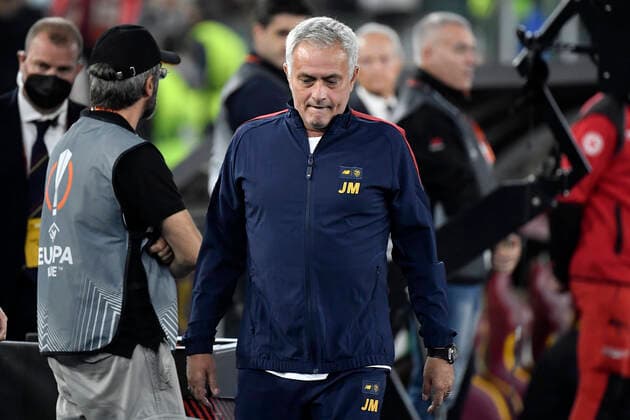 Jose Mourinho coach of AS Roma during the Europa League Group C football match between AS Roma and Real Betis Balompie at Olimpico stadium in Roma (Italy), October 6th, 2022. Photo Andrea Staccioli Insidefoto andreaxstaccioli