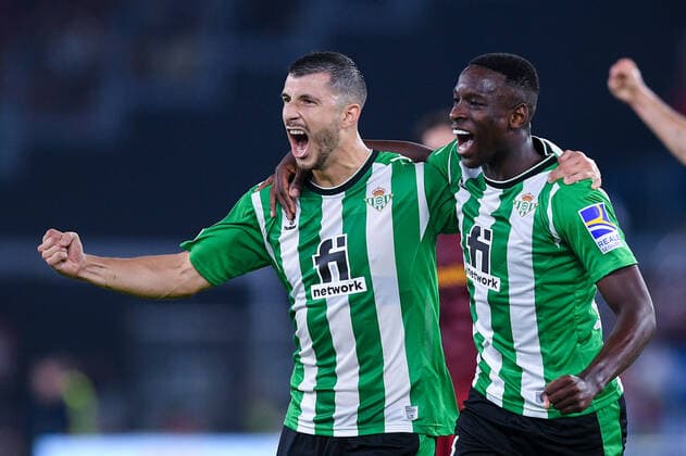 AS Roma v Real Betis - UEFA Europa League Guido Rodriguez of Real Betis celebrates after scoring first goal during the UEFA Europa League Group C stage match between AS Roma and Real Betis at Stadio Olimpico, Rome, Italy on 6 October 2022. Rome Rome Italy  Copyright: xGiuseppexMaffiax originalFilename:maffia-asromavr221006_npoTP.jpg