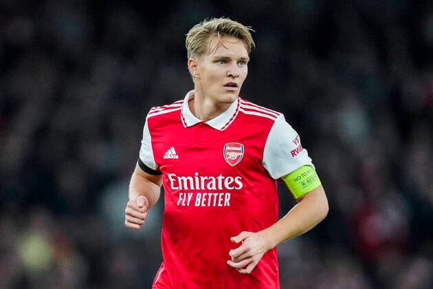 UEFA Europa League 2022 2023 Arsenal Bodo Glimt London, England 20221006 Arsenals Martin odegaard during the Europa League group stage match between Arsenal and Bodo Glimt at the Emirates Stadium Photo Beate Oma Dahle NTB London England  Copyright: xBeatexOmaxDahlex xNTBx EDITORIAL USE ONLY. RESTRICTED USE FOR BETTING COMPANIES
