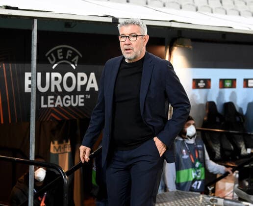 Fussball, Herren, Saison 2022 2023, Europa League, Malmö FF - 1. FC Union Berlin (Gruppenphase, Gruppe D, 3. Spieltag), Trainer Urs Fischer (1. FC Union), 06.10. 2022, Copyright: xMatthiasxKochx