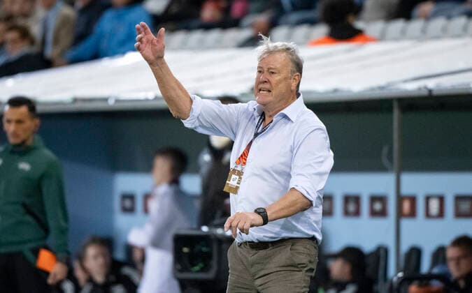 Malmö s FF coach Åge Haride was frustrated at the end of Thursday s football match in Europa League, group D, between Malmö FF and FC Union Berlin at Eleda Stadium, Malmö, Sweden, 6 October 2022. MALMÖ SVERIGE x50090x
