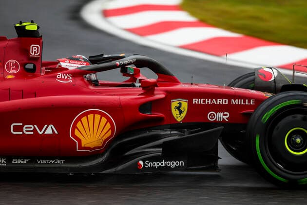 55 Carlos Sainz (ESP, Scuderia Ferrari), F1 Grand Prix of Japan at Suzuka International Racing Course on October 7, 2022 in Suzuka, Japan. (Photo by HOCH ZWEI) Suzuka Japan