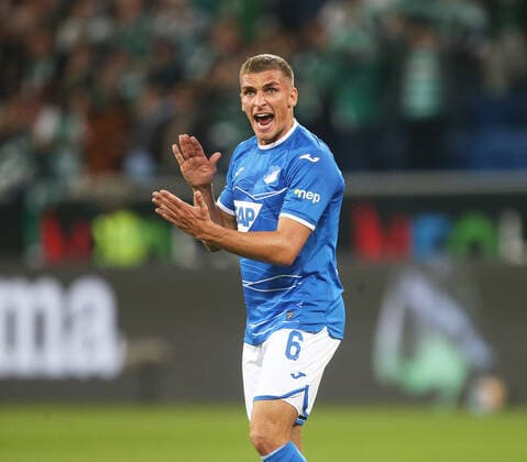 Grischa Prömel (Hoffenh) . Fussball: LIGA: Saison 22 23: TSG 1899 Hoffenheim - Werder Bremen , 9. Spieltag, 07.10.2022. *** Grischa Prömel Hoffenh Sport Football LIGA Season 22 23 TSG 1899 Hoffenheim Werder Bremen , 9 Matchday, 07 10 2022