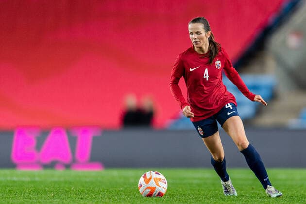 221007 Tuva Hansen of Norway during the International Friendly, Länderspiel, Nationalmannschaft football match between Norway and Brazil on October 7, 2022 in Oslo. Photo: Vegard Grott BILDBYRAN kod VG VG0366 bbeng fotboll football soccer fotball träningslandskamp privatlandskamp landskamp international friendly norge norway dam brasilien brazil brasil Copyright: VEGARDxGRoTT BB221007VG058
