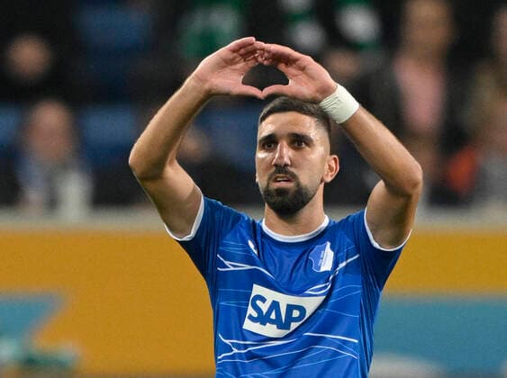 Sport Themen der Woche KW40 Sport Bilder des Tages TOR zum 1:1 Munas Dabbur TSG 1899 Hoffenheim (10) Torjubel Herz Gestik Geste TSG 1899 Hoffenheim vs SV Werder Bremen SVW 07.10.2022 DFL REGULATIONS PROHIBIT ANY USE OF PHOTOGRAPHS AS IMAGE SEQUENCES AND OR QUASI-VIDEO TSG 1899 Hoffenheim vs SV Werder Bremen SVW *** GOAL to 1 1 Munas Dabbur TSG 1899 Hoffenheim 10 Goal celebration heart gesture gesture TSG 1899 Hoffenheim vs SV Werder Bremen SVW 07 10 2022 DFL REGULATES PROHIBIT ANY USE OF PHOTOGRAPHS AS IMAGE SEQUENCES AND OR QUASI VIDEO TSG 1899 Hoffenheim vs SV Werder Bremen SVW