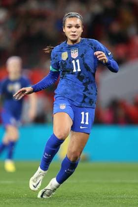 England v USA Women 7 October 2022, London - International Friendly, Länderspiel, Nationalmannschaft Football - England v USA Women - Sophia Smith of USA - Photo: Charlotte Wilson Offside. London UK Copyright: xCharlottexWilsonx xOffsidexOffside
