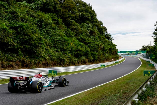 63 George Russell (GBR, Mercedes-AMG Petronas F1 Team), F1 Grand Prix of Japan at Suzuka International Racing Course on October 8, 2022 in Suzuka, Japan. (Photo by HOCH ZWEI) Suzuka Japan