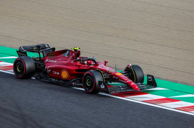 55 Carlos Sainz (ESP, Scuderia Ferrari), F1 Grand Prix of Japan at Suzuka International Racing Course on October 8, 2022 in Suzuka, Japan. (Photo by HOCH ZWEI) Suzuka Japan
