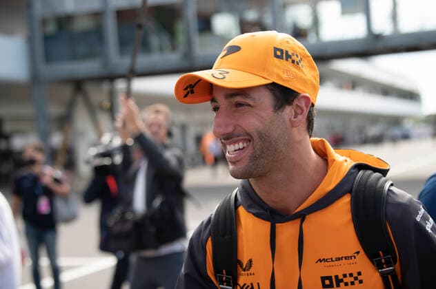 October 8, 2022, Suzuka, Mie, Japan: October 8, 2022: Suzuka Circuit, Mie Prefecture, JAPAN: DANIEL RICCIARDO of McLaren 3 arrives to Qualifying Day for the Formula 1 Honda Japanese Grand Prix. Max Verstappen of Red Bull Racing qualified in pole position. Motorsports. Suzuka Japan - ZUMAb177 20221008_zap_b177_068 Copyright: xTaidghxBarronx