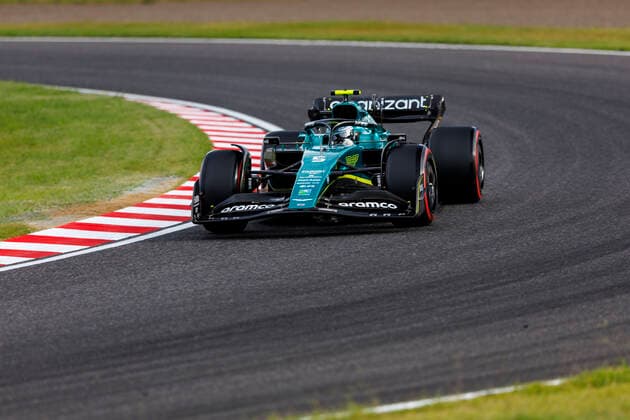 8th October 2022; Suzuka Circuit, Ino, Suzuka City, Mie Prefecture, Japan: FIA F1 Grand Prix of Japan, qualification day; Aston Martin driver Sebastian Vettel during qualifying at the Japanese Formula 1 Grandprix  ActionPlus12433498 StephenxBlackberry