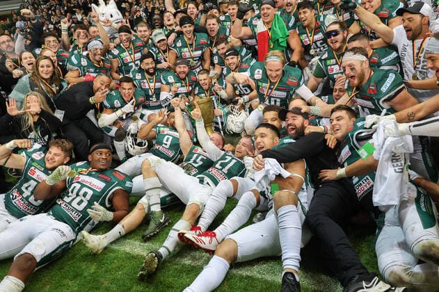 Potsdam Royals - Schwäbisch Hall Unicorns, German Bowl XLIII Finale der erima GFL zwischen den Potsdam Royals und den Schwäbisch Hall Unicorns am 8. Oktober 2022 im Deutsche Bank Park in Frankfurt am Main., Frankfurt am Main Hessen Deutschland Deutsche Bank Park
