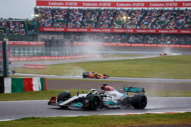 63 George Russell (GBR, Mercedes-AMG Petronas F1 Team), F1 Grand Prix of Japan at Suzuka International Racing Course on October 9, 2022 in Suzuka, Japan. (Photo by HOCH ZWEI) Suzuka Japan