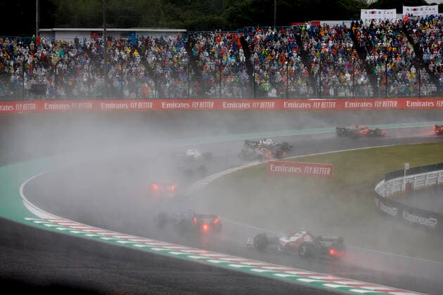 Start, F1 Grand Prix of Japan at Suzuka International Racing Course on October 9, 2022 in Suzuka, Japan. (Photo by HOCH ZWEI) Suzuka Japan
