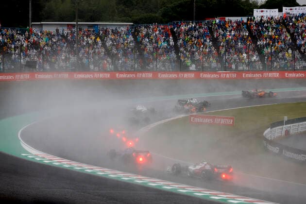 Start, F1 Grand Prix of Japan at Suzuka International Racing Course on October 9, 2022 in Suzuka, Japan. (Photo by HOCH ZWEI) Suzuka Japan