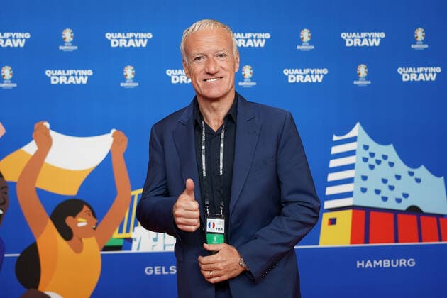 Didier Dechamps (Nationaltrainer Frankfreich) bei der Auslosung der Qualifikationsgruppen zur Europameisterschaft 2024 in der Frankfurter Festhalle - Frankfurt 09.10.2022: EURO2024 Qualifying Draw EM 2024 Auslosung der Qualifikationsgruppen, Festhalle Frankfurt